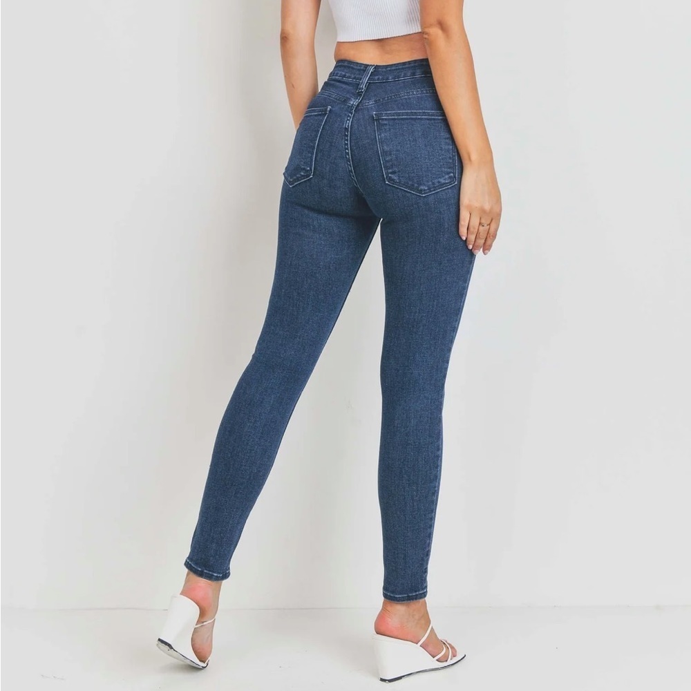 Just Black Denim Jeggings - Size 26, Color Dark Denim